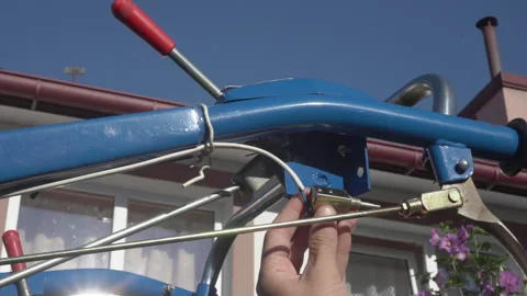 Installing a switch on a tractor Stock-Footage 297851440