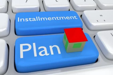 Installment Plan concept Ilustração Stock