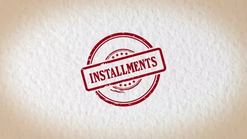 INSTALLMENTS stamp style word Vídeo Stock 319478741