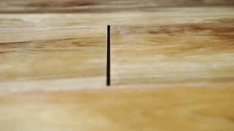 Installs laminate with special clicks Stock Footage 20534890