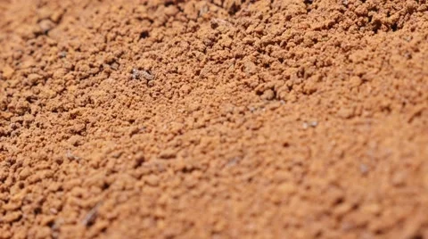 Instan coffee crystal powder texture shallow DOF slow tilting 4K 2160p 30fps Stock Footage 67223378
