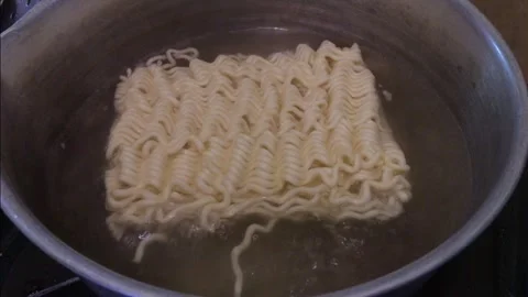 Instan Ramen Noodles Video stock 346159559