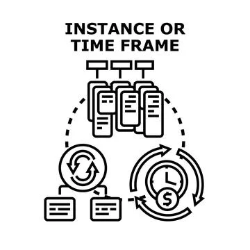 Instance or time frame concept vector illustration Stock Illustration