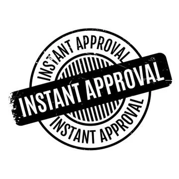 Instant Approval rubber stamp Stock Illustration