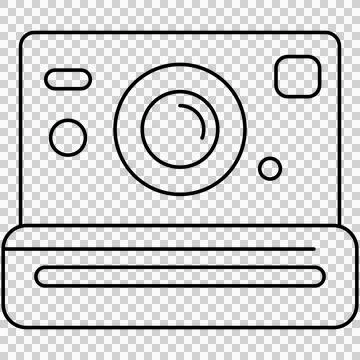 Instant camera 库存插图