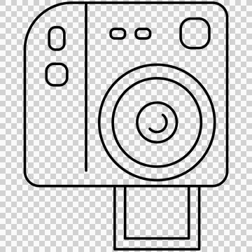 Instant camera Illustrazione stock