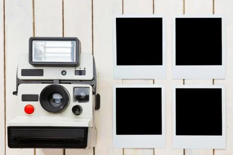 Instant camera. Stock Photos