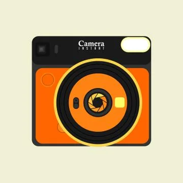 Instant Camera Template Vector Stock Illustration