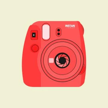 Instant Camera Template Vector Stock Illustration