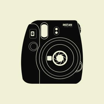 Instant Camera Template Vector Stock Illustration