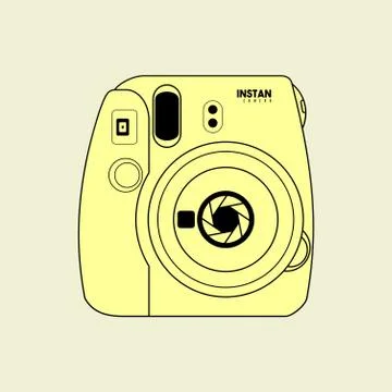 Instant Camera Template Vector Illustrazione stock