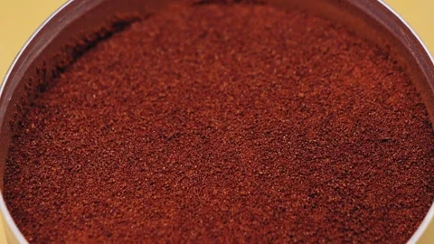 Instant chicory. Roasted crushed chicory root powder. Stock Footage 302906825