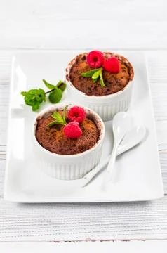 Instant Chocolate Cake 스톡 사진