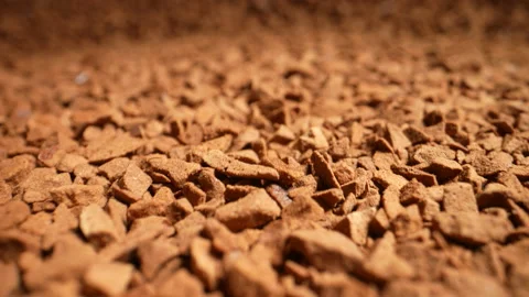 Instant coffee granules close-up macro shooting Vídeos de archivo 167713948