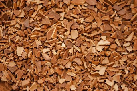 Instant coffee granules macro close up top view. Selective focus. Stock Photos