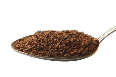 Instant coffee granules Foto stock