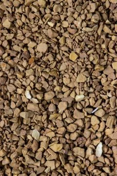 Instant coffee granules texture background. instant coffee closeup Stock Photos