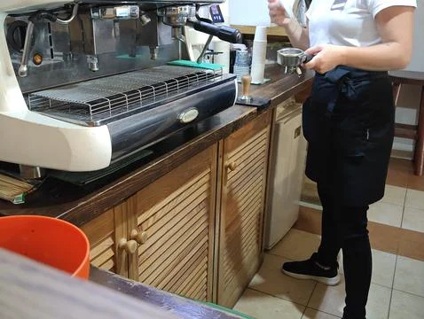 Instant coffee machine for making coffee Stock-Fotos