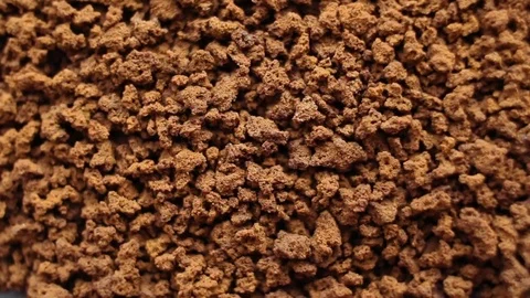 Instant coffee on rotating table, close up Vídeos de archivo 84857691