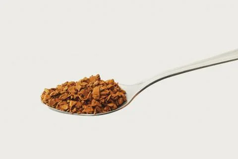Instant coffee in spoon Stock Photos