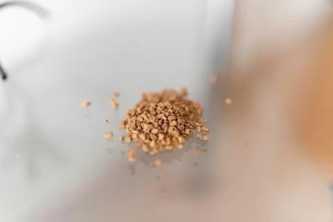 Instant coffee on a table Stock Photos