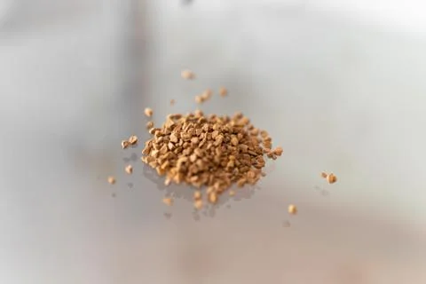 Instant coffee on a table Foto stock