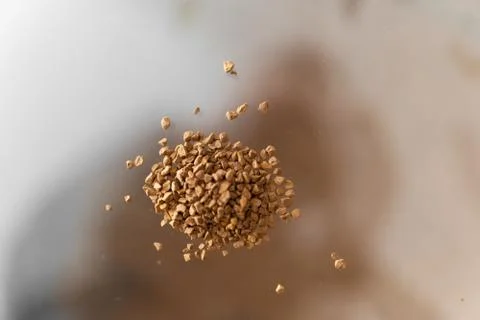 Instant coffee on a table Foto stock