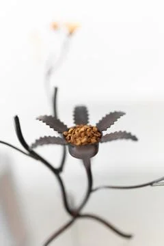 Instant coffee on a table Foto stock