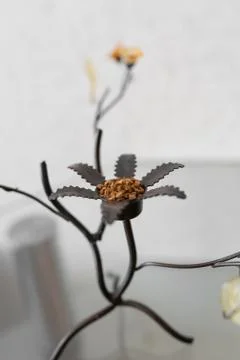 Instant coffee on a table Foto stock