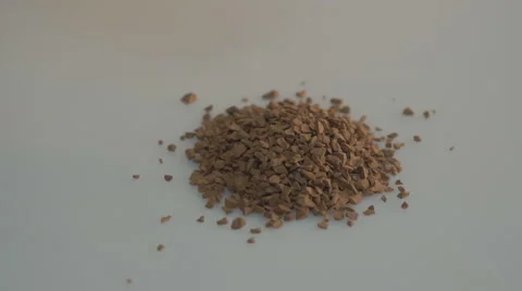 Instant coffee on the white Stock Footage 43240816