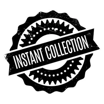 Instant Collection rubber stamp Stock Illustration