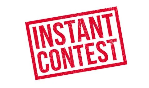 Instant Contest rubber stamp Stock Illustration