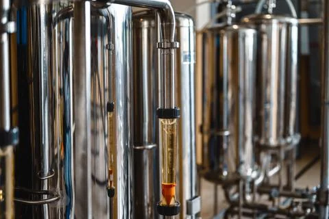 Instant fluid flow popup indicator to control equipment Stock Photos