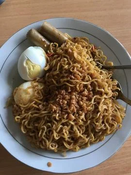 Instant Fried Noodle Stock Photos