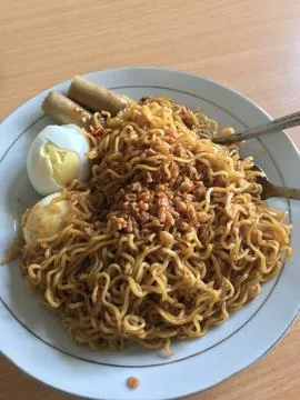 Instant Fried Noodle Stock Photos