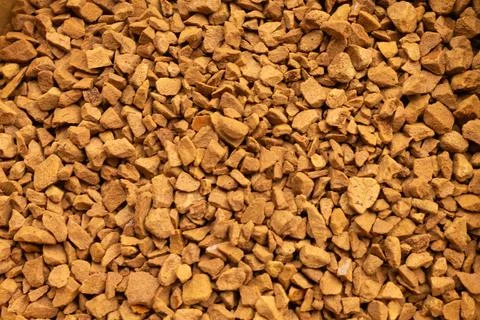 Instant ground coffee. Background texture. Stock Photos