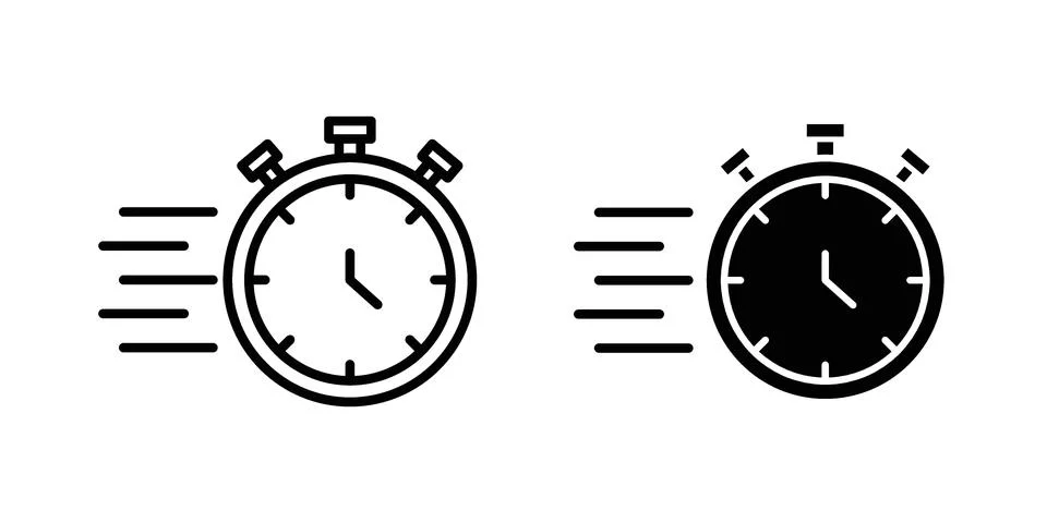 Instant icon set. Vector EPS 10 Stock Illustration