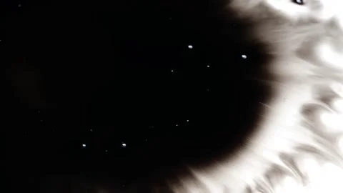 Instant ink blot spread on a white screen 動画素材 147702124