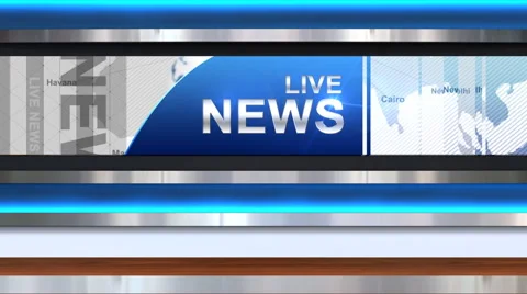 Instant news studio 102f 2 Stock Footage 40055346