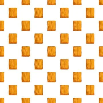 Instant noodle blocks continuous repeating pattern background Illustrazione stock