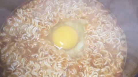 Instant Noodle Ramen Stock Footage 119172873