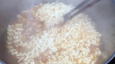 Instant Noodle Ramen Stock Footage 119173241
