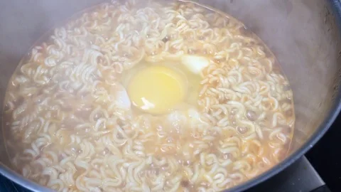 Instant Noodle Ramen Stock Footage 119174708