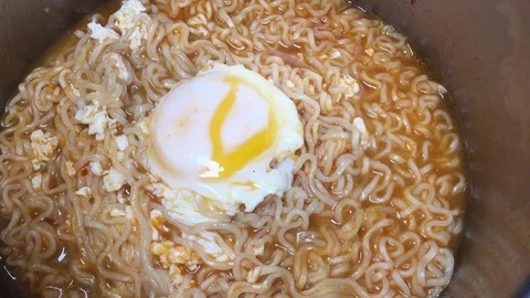Instant Noodle Ramen Stock Footage 119175046