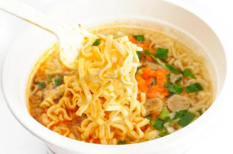 Instant noodles Stock Photos