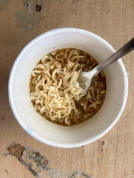 Instant noodles Stock Photos