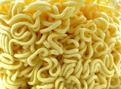 Instant noodles. Texture. Close up. Stock Photos