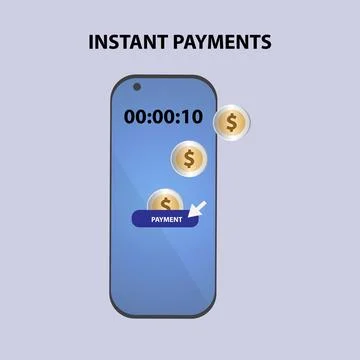Instant payment Stock Illustration