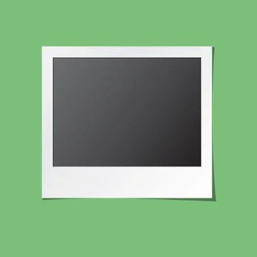 Instant Photo Frame Isolated Vector Stock Illustration