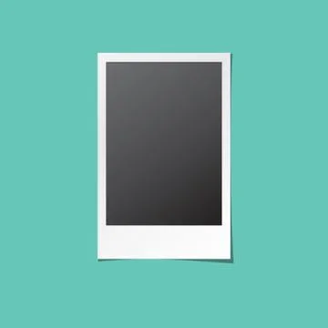 Instant Photo Frame Isolated Vector Stock Illustration